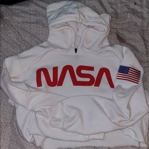 NASA Long-Sleeve Crop Top